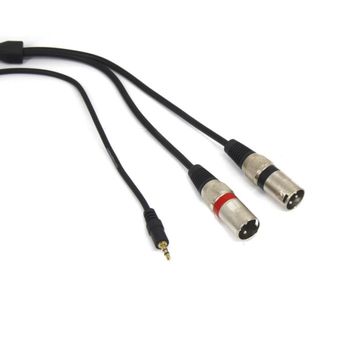 Teknogreen TKS-1001 2xXLR Erkek 3.5 mm Stereo Erkek 1 m Kablo