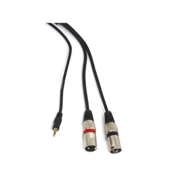Teknogreen TKS-1003 2xXLR Erkek 3.5 mm Stereo Erkek 3 m Kablo