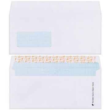 Teknomeda Pencereli 90 gr 10.5x24 cm 50'li Paket Diplomat Zarf