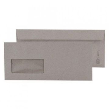 Teknomeda Pencereli Kraft 90 gr 10.5x24 cm 50'li Diplomat Zarf