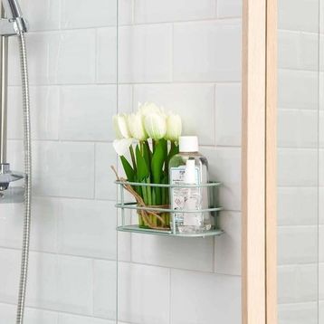 Teknotel Kancalı Banyo Mint Duş Rafı
