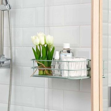 Teknotel Kancalı Banyo Mint Duş Rafı