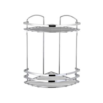Teknotel LM008 2 Katlı Lamalı Banyo Köşe Rafı