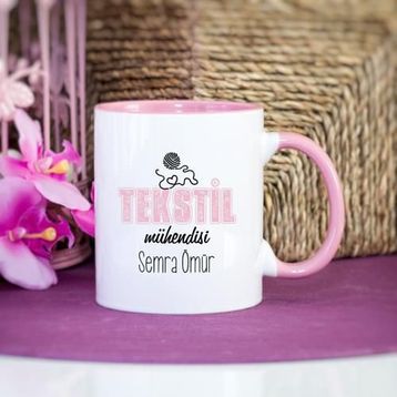 Tekstil Mühendisi Pembe Kupa Bardak