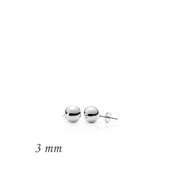 Teleplus 3 mm Gümüş Top Küpe