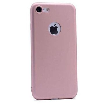 Teleplus Apple iPhone 7 Lüks Silikon Rose Gold Kılıf