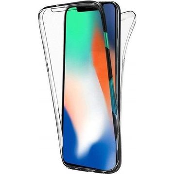 Teleplus Apple iPhone X 360 Ön Arka Şeffaf Silikon Kılıf