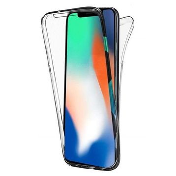 Teleplus Apple iPhone X 360 Ön Arka Şeffaf Silikon Kılıf