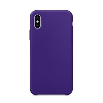 Teleplus Apple iPhone XS Max Plus Soft Touch Silikon Mor Kılıf