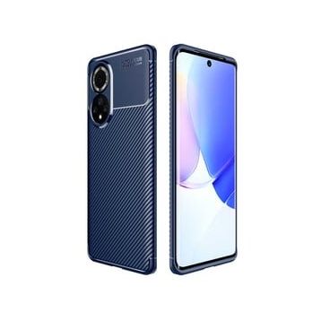 Teleplus Huawei Nova 9 Negro Karbon Dizayn Silikon Tam Kapatan Pet Ekran Koruyucu + Siyah Kılıf