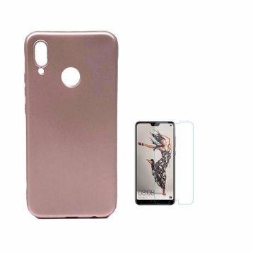 Teleplus Huawei P20 Lite Soft Lüks Silikon Rose Gold Kılıf
