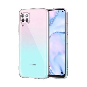 Teleplus Huawei P40 Lite Lüks Silikon Şeffaf Kılıf