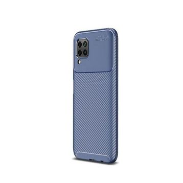 Teleplus Huawei P40 Lite Negro Karbon Desenli Nano Ekran Koruyucu Siyah Silikon Cep Telefonu Kılıf