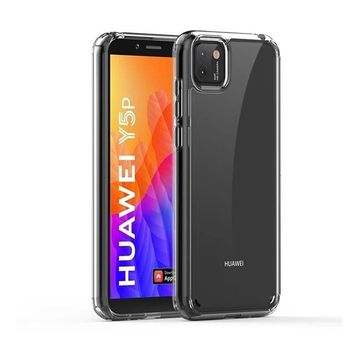 Teleplus Huawei Y5P Gard Darbe Korumalı Nano Ekran Koruyucu Şeffaf Silikon Cep Telefonu Kılıf