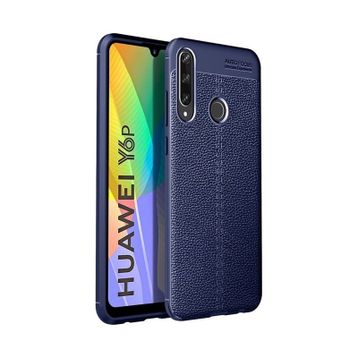 Teleplus Huawei Y6P Deri Dokulu Silikon Kılıf