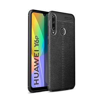 Teleplus Huawei Y6P Deri Dokulu Silikon Kılıf