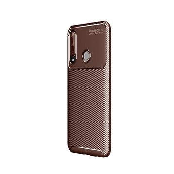 Teleplus Huawei Y6P Negro Dizayn Silikon Siyah Nano Ekran Koruyucu Kılıf
