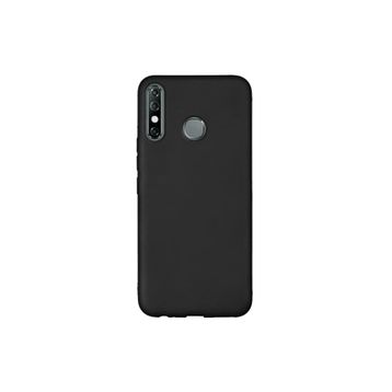 Teleplus İnfinix Hot 8 Kılıf Lüks Mat Silikon Siyah Nano Ekran Koruyucu