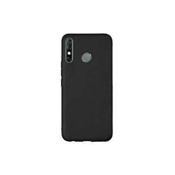 Teleplus İnfinix Hot 8 Kılıf Lüks Mat Silikon Siyah Nano Ekran Koruyucu