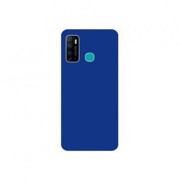 Teleplus İnfinix Hot 9 Kılıf Lüks Mat Silikon Lacivert Nano Ekran Koruyucu
