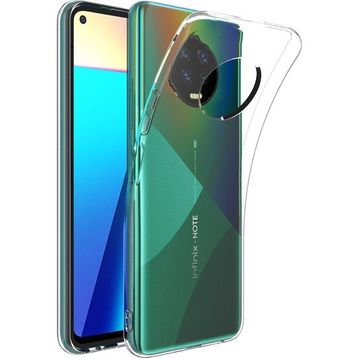 Teleplus Infinix Note 7 Lüks Tpu Nano Ekran Koruyucu Şeffaf Silikon Cep Telefonu Kılıf