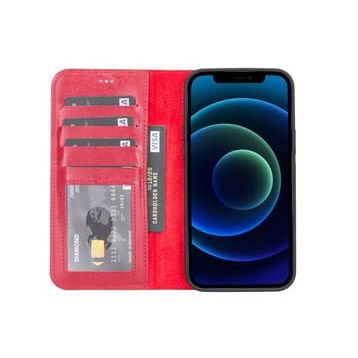Teleplus iPhone 11 Hakiki Deri 2-1 Kartlıklı Cüzdan Siyah Kılıf
