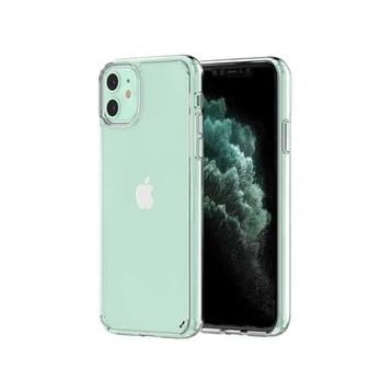 Teleplus iPhone 12 Coss Sert Hibrit Silikon Şeffaf Nano Ekran Koruyucu Cep Telefonu Kılıfı