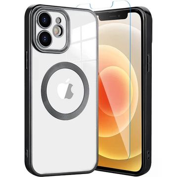 Teleplus iPhone 12 Kamera Korumalı Omega Lazer Silikon Nano Ekran Koruyucu Gümüş Cep Telefonu Kılıfı