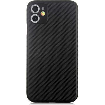 Teleplus iPhone 12 Karbon PP Silikon Siyah Kılıf
