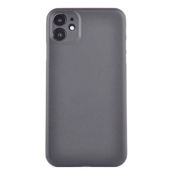 Teleplus iPhone 12 PP Hayalet Mat Silikon Siyah Kılıf