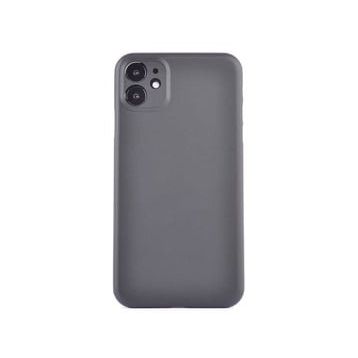 Teleplus iPhone 12 PP Hayalet Mat Silikon Siyah Kılıf