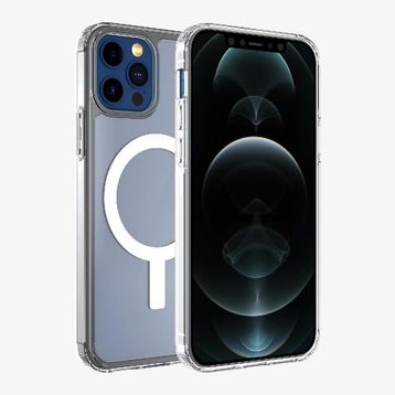 Teleplus Iphone 12 Pro Coss Wireless Destekli Hibrit Silikon ve Mıknatıslı Kartlıklı Kılıf