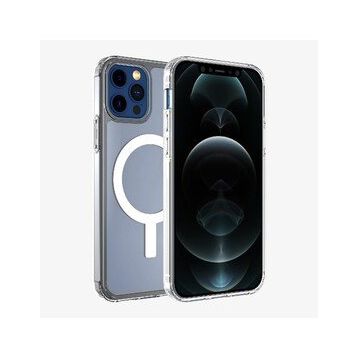 Teleplus Iphone 12 Pro Coss Wireless Destekli Hibrit Silikon ve Mıknatıslı Kartlıklı Kılıf