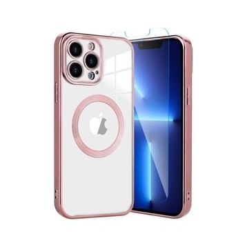 Teleplus iPhone 12 Pro Max Kamera Korumalı Omega Lazer Silikon Nano Ekran Koruyucu Mavi Kılıf