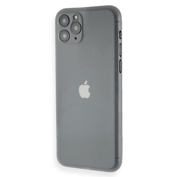 Teleplus iPhone 12 Pro PP Hayalet Mat Silikon Siyah Kılıf