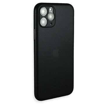 Teleplus iPhone 12 Pro PP Hayalet Mat Silikon Siyah Kılıf
