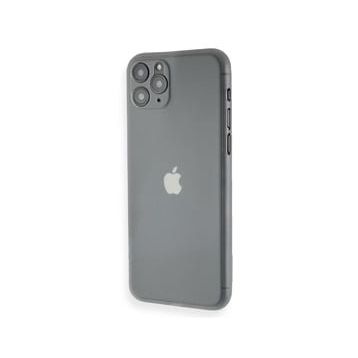 Teleplus iPhone 12 Pro PP Hayalet Mat Silikon Siyah Kılıf