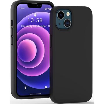 Teleplus iPhone 13 Mini Liquid Lansman Mara Silikon Turuncu Kılıf
