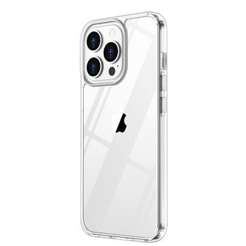 Teleplus iPhone 13 Pro Coss Sert Kapak Silikon Şeffaf Kılıf