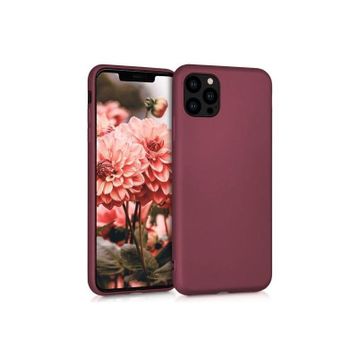 Teleplus Iphone 13 Pro Lüks Mat Silikon Bordo Nano Ekran Koruyucu Kamera Koruyucu Cep Telefonu Kılıfı