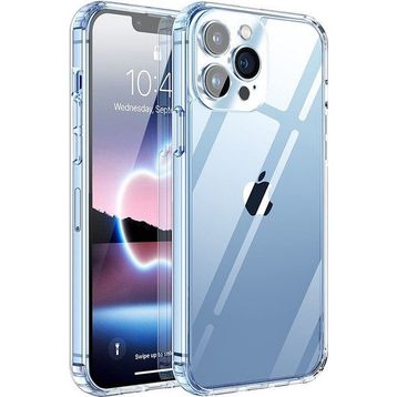 Teleplus iPhone 13 Pro Max Darbe Korumalı Kapak Silikon Şeffaf Kılıf