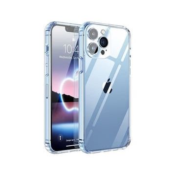 Teleplus iPhone 13 Pro Max Darbe Korumalı Kapak Silikon Şeffaf Kılıf
