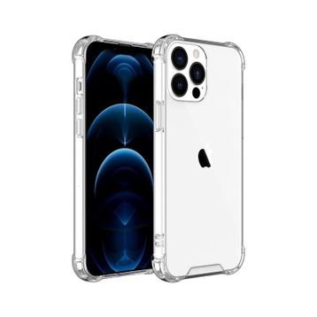 Teleplus iPhone 13 Pro Max Darbe Korumalı Silikon Şeffaf Kılıf