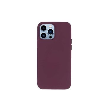 Teleplus iPhone 13 Pro Max LSR Liquid Lansman Silikon Mor Kılıf