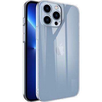 Teleplus iPhone 13 Pro Max Mika Sert Silikon Şeffaf Kılıf
