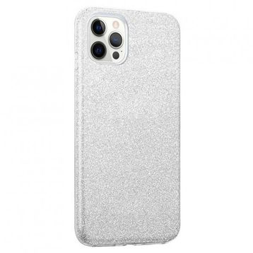 Teleplus iPhone 13 Pro Max Renkli Kılıf Simli Silikon