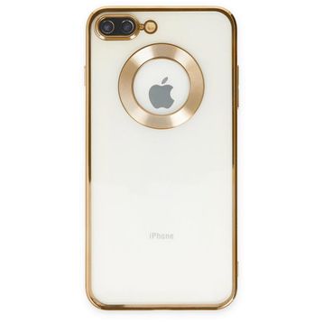 Teleplus iPhone 7 Plus Kamera Korumalı Omega Slote Lazer Silikon Lacivert Kılıf
