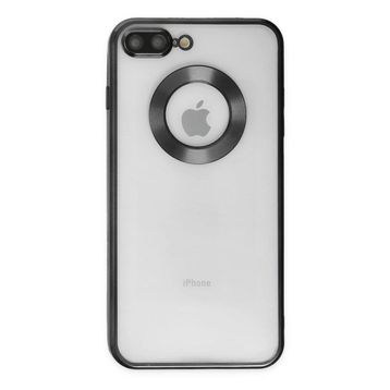 Teleplus iPhone 7 Plus Kamera Korumalı Omega Slote Lazer Silikon Lacivert Kılıf