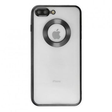 Teleplus iPhone 7 Plus Kamera Korumalı Omega Slote Lazer Silikon Lacivert Kılıf
