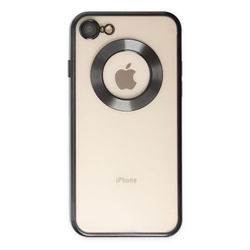 Teleplus iPhone 8 Kamera Korumalı Omega Slote Lazer Silikon Lacivert Kılıf